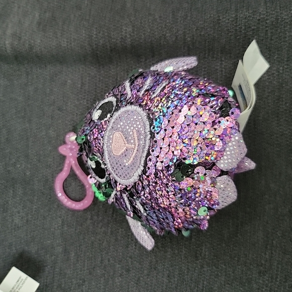 Lot 4 Sequin Shimmeez With Clips Pig Cat Chick & Owl Flip Sequins - Picture 6 of 10